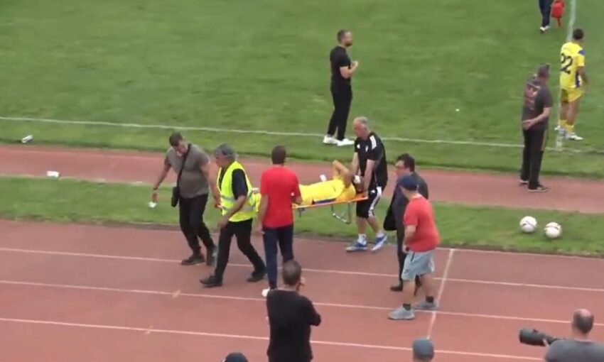 Μπαράζ ανόδου στην SL2: Διεκόπη το Πύργος – Ζάκυνθος λόγω σοβαρού τραυματισμού του Μπαστακού στο κεφάλι από μπουκάλια